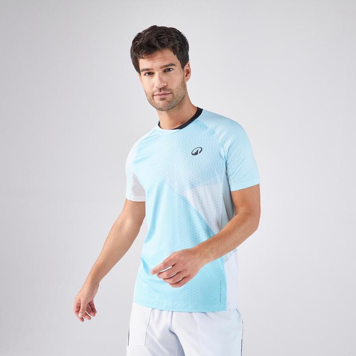Kuikma Herren Padel T-Shirt technisch - 900 hellblau (M)
