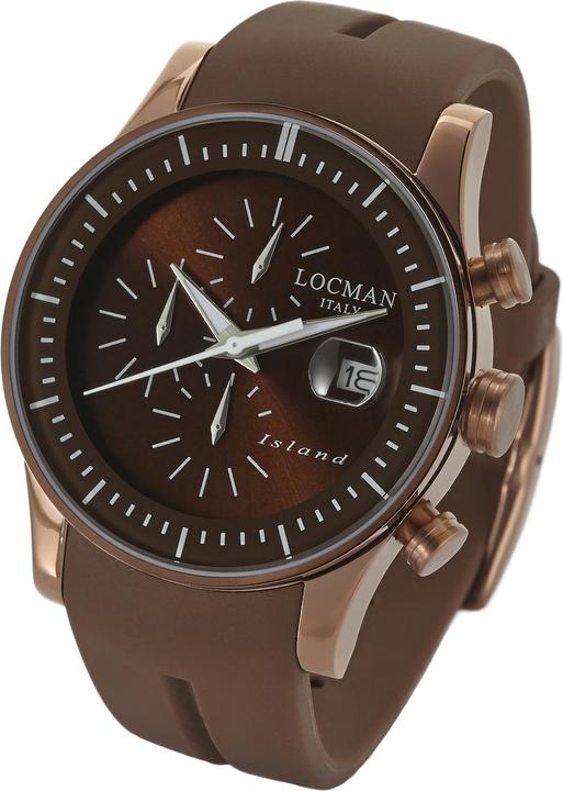 Produktbild Locman Italy Herrenuhr Island Chronograph PVD Ref. 0620 (Chronograph, 40 mm)