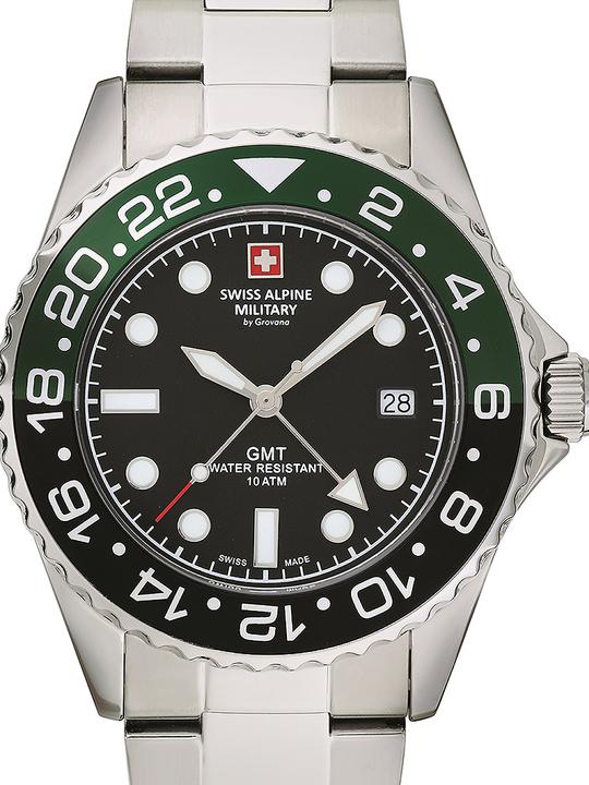 Produktbild Swiss Alpine Military 7052.1138 Herrenuhr GMT 42mm 10ATM (Swiss Made)