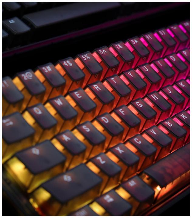 Actual product image Ducky One 3 Aura Black Mini Gaming Keyboard, RGB LED - MX-Brown (US) (Eng. Int., Cable)