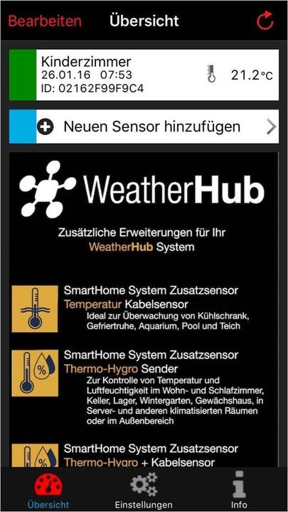 Actual product image TFA WeatherHub