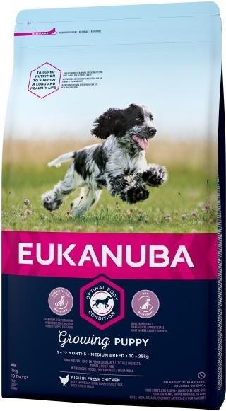 Produktbild Eukanuba Puppy Medium Breed Huhn (Junior, 1 Stk., 3000 g)