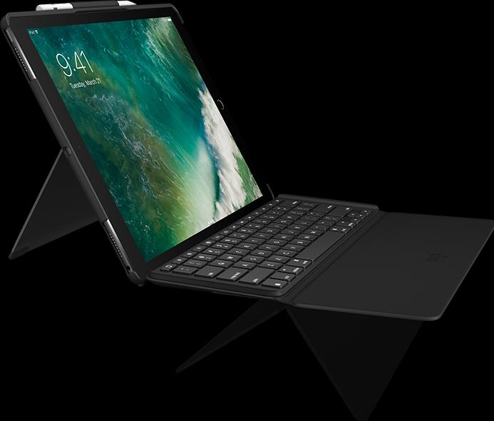 Produktbild Logitech Slim Combo (CH, iPad Pro 12.9 2015 (1. Gen), iPad Pro 12.9 2017 (2. Gen))