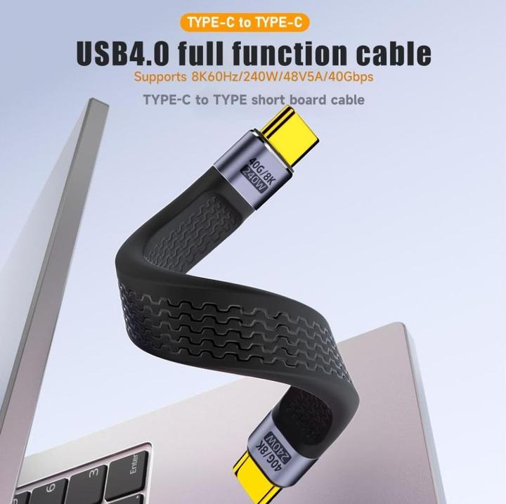 Produktbild PowerGuard USB C – USB C (0.10 m, USB 4.0, 240 W)
