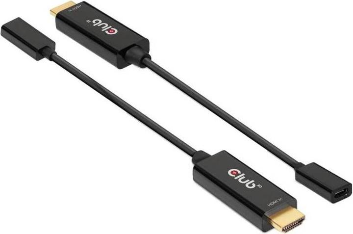Produktbild Club 3D HDMI (Typ A) — USB C (HDMI, USB Typ-C, 22 cm)