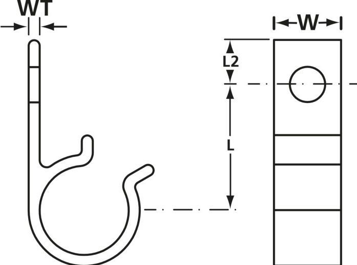Image du produit HellermannTyton Support de câble 8D10 POM BK 500