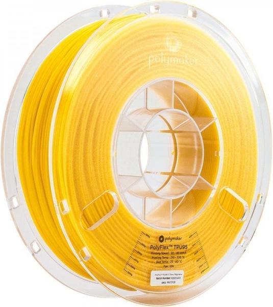 Actual product image Polymaker Filament PolyFlex 1612155 flex (TPU, 2.85 mm, 750 g, Yellow)