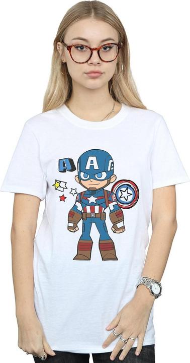 Image du produit - T-shirt CAPTAIN AMERICA SKETCH - Femme (4XL)