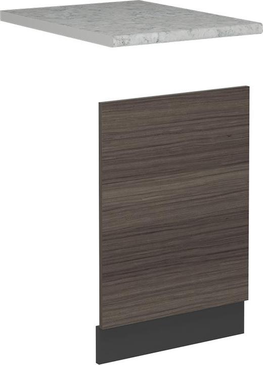 Vicco Dishwasher front panel R-Line, Noble gray/Anthracite, 45 cm, WT Marble