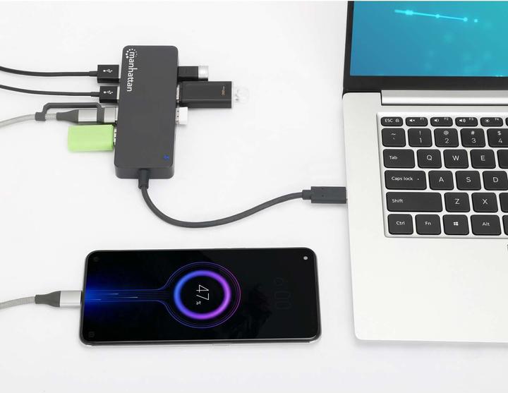 Image du produit Manhattan Hub 7 ports USB 3.2 Gen 1 Type-C (USB-C, 7 Ports)