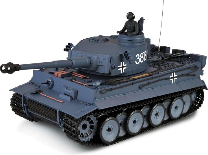 Amewi Serbatoio HL Tiger I M 1:16 / Grigio / Fumo e suono, MHz (RTR pronto all'uso)