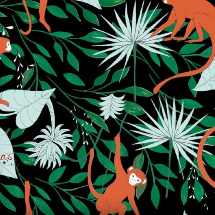 Actual product image Ecozz Tasche „Monkey Town“ Design von Studio Claas