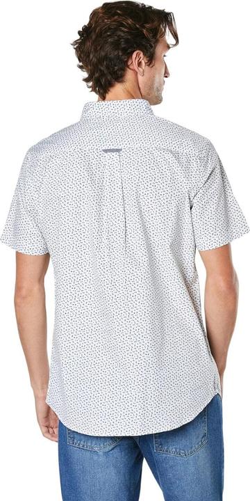 Actual product image Universal Textiles Mens Peak Ditsy Print Short-Sleeved Shirt (S)
