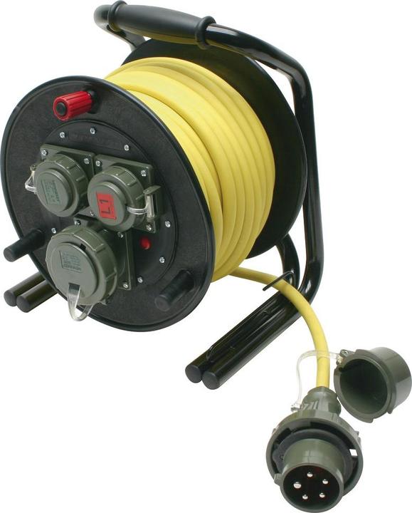 Dönges Leitungsroller THW 230 V/400 V, 16 A, L1/L2 (25 m)