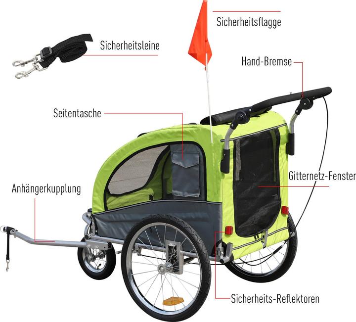 Actual product image PawHut Dog trailer