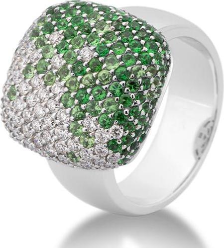 Image du produit Breuning BAGUE - TSAVORITE HELL DE 5/Brill. 1,091 Ct. G/if (61, Or 750/18 K)
