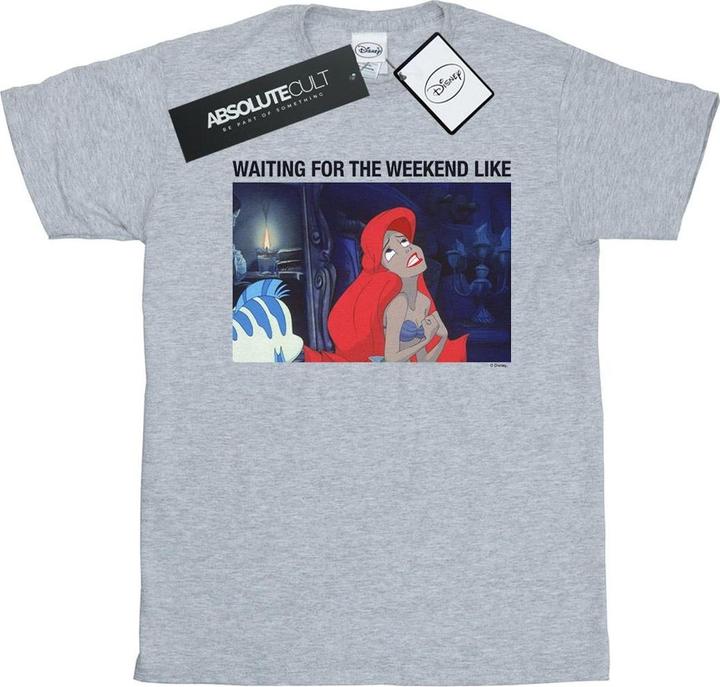 Immagine prodotto Disney The Little Mermaid Waiting For The Weekend Maglietta Ampia Donna (S)