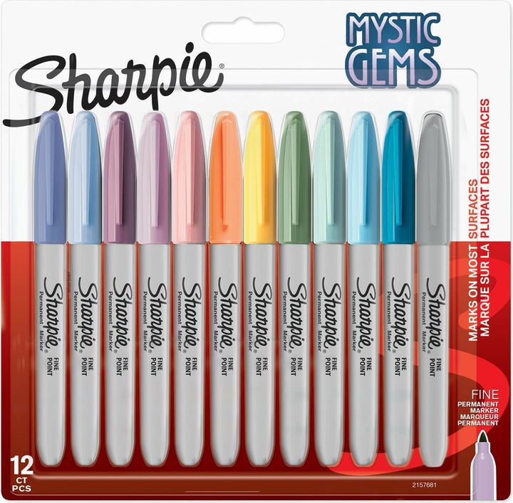 Produktbild Sharpie Permanentmarker (Mehrfarbig, 1 mm, 12 x)