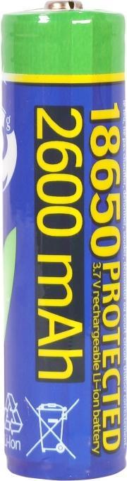 Produktbild Gembird EG-BA-18650/2600 Lithium-ion 18650 baterija protected 2600 mAh (1 Stk., 18650, 2600 mAh)