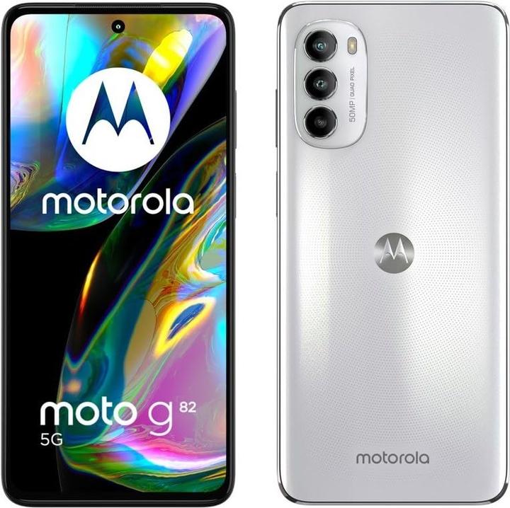 Actual product image Motorola Moto G82 (128 GB, White Lilly, 6.60", Dual SIM, 50 Mpx, 5G)