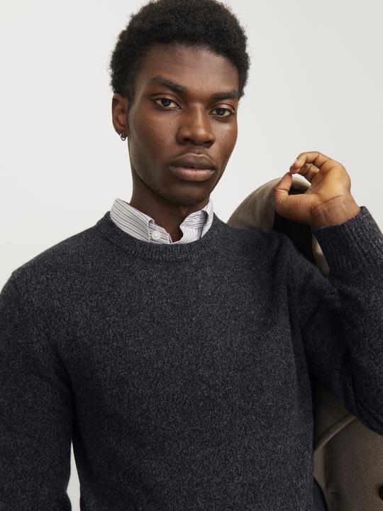 Produktbild Jack & Jones Einfarbig Strickpullover mit Rundhals Strickpullover mit Rundhals (XS)