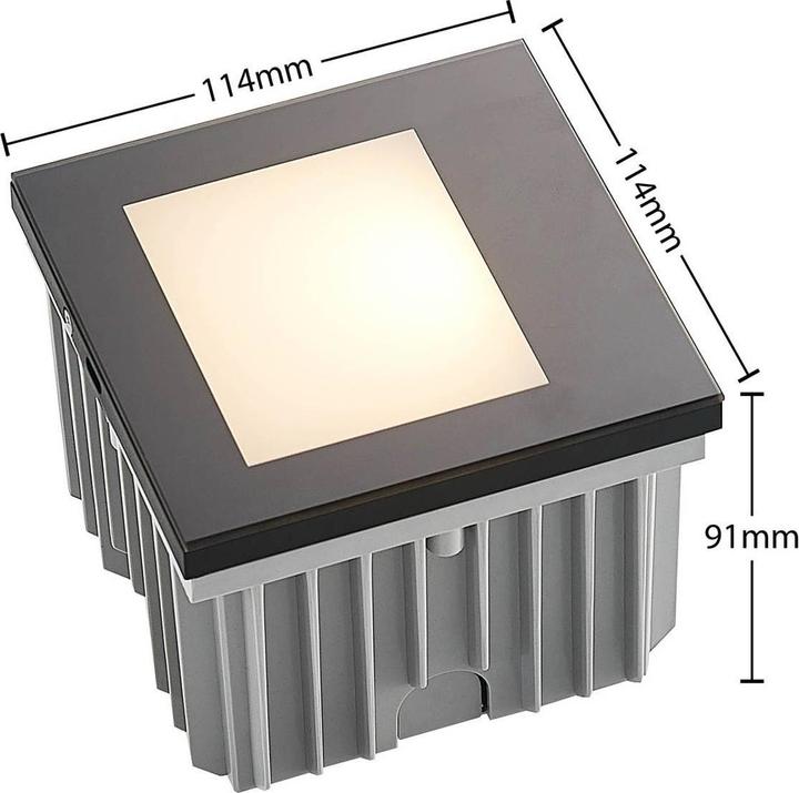 Image du produit Arcchio Yariki LED encastré de mur, noir (214 lm)
