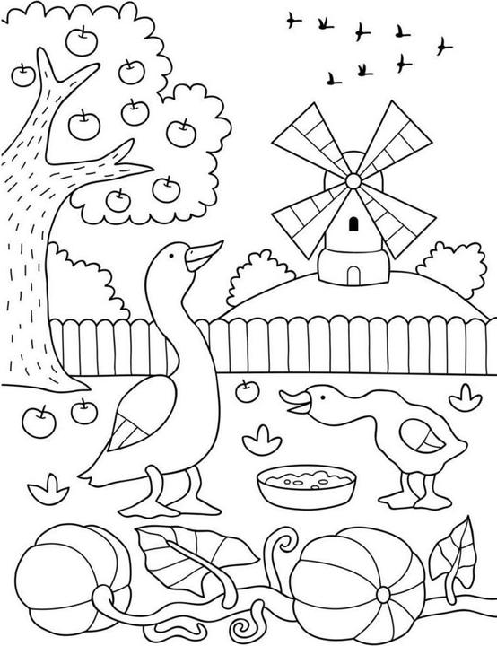 Actual product image Painting with tracing paper: On the farm