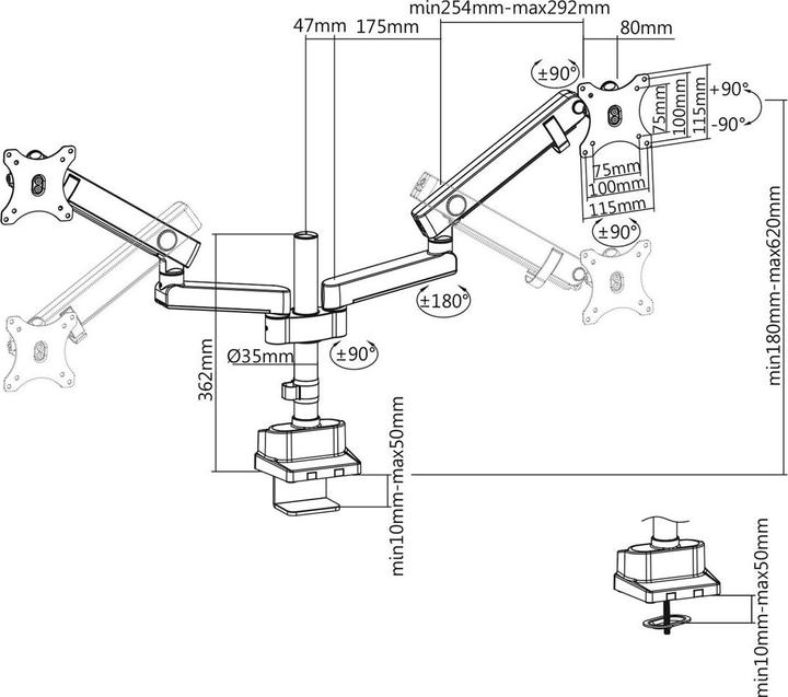Actual product image Maclean MC-812 (Table, 32")