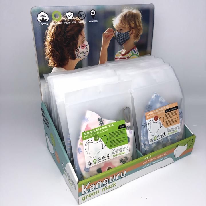 Produktbild Kanguru Green Schutzmaske für Mädchen (2 Stk) (2 x)