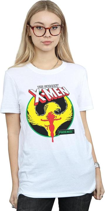 Actual product image Womens/Ladies X-Men Phoenix Circle Cotton Boyfriend T-Shirt (S)