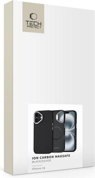 Produktbild 4Kom Ion Carbon MagSafe iPhone 16 Case - Black/Grey (Apple iPhone 16)