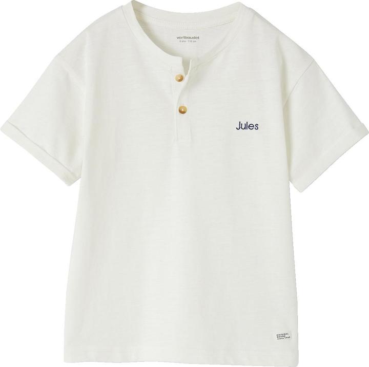 Produktbild Vertbaudet Jungen Henley-Shirt mit Recycling-Baumwolle BASIC, personalisierbar (92)
