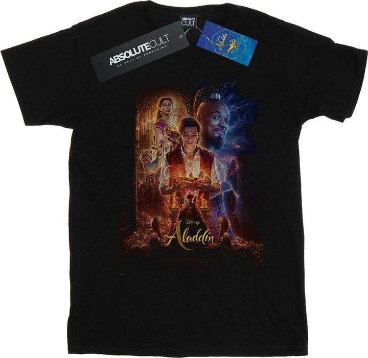 Actual product image Disney Mens Aladdin Movie Poster T-Shirt (XL)