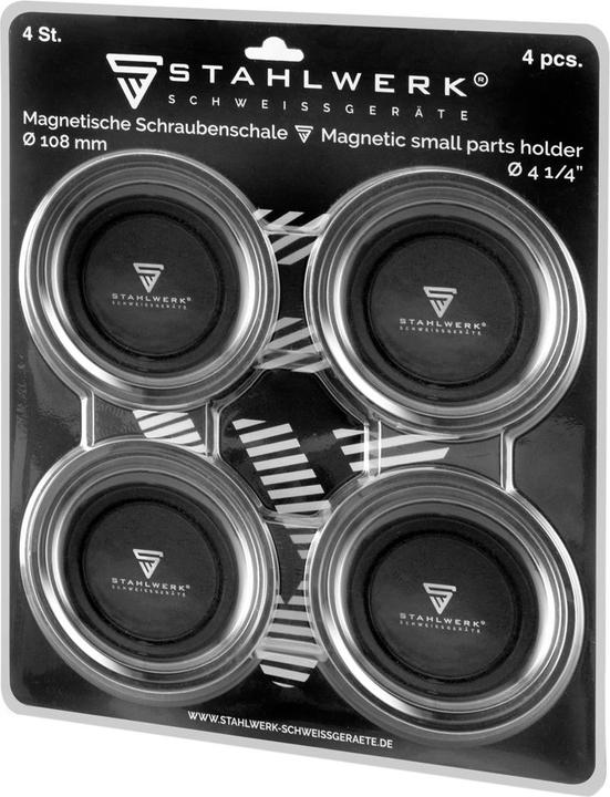 Produktbild Stahlwerk Magnetschale Zoll aus Kunststoff mit starkem Magnet 4 Stück (4 x)