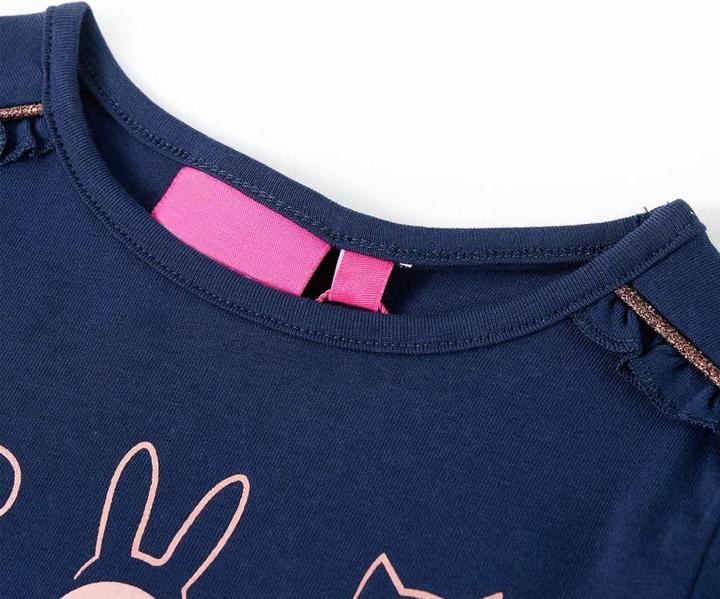 Immagine prodotto VidaXL Camicia da bambino a maniche lunghe blu navy 128,Materiale: 95 % cotone (128)