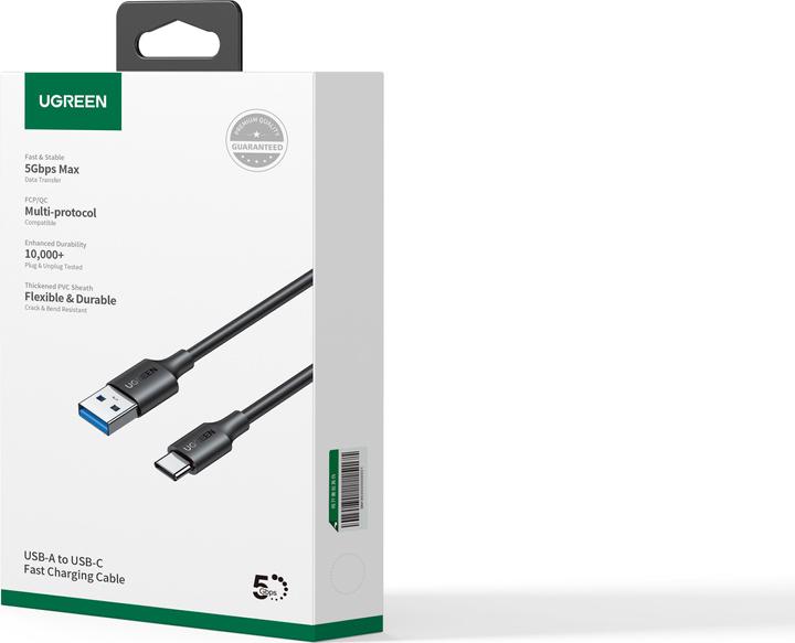 Actual product image Ugreen USB-C to USB-A 3.0 3A Data Cable (1 m, USB 3.0)