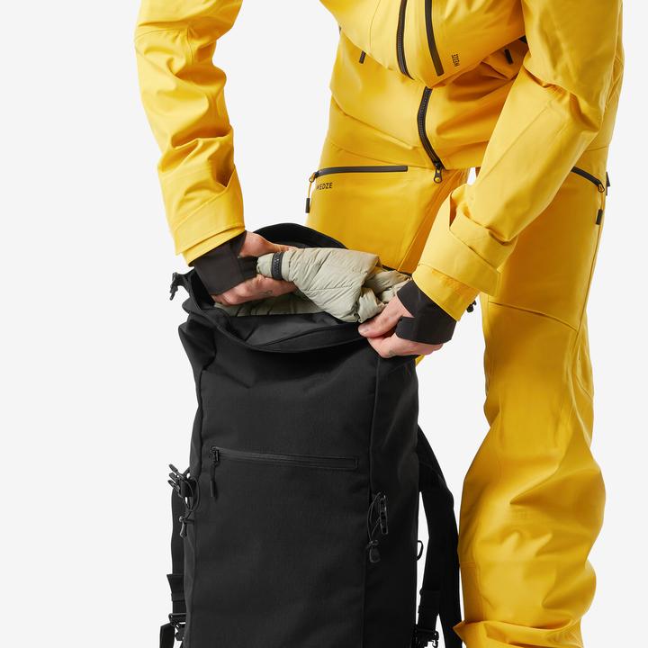 Produktbild Wedze Roll Top Strong Freeride 30 L Ski/Snowboard Backpack - Black (30 l)