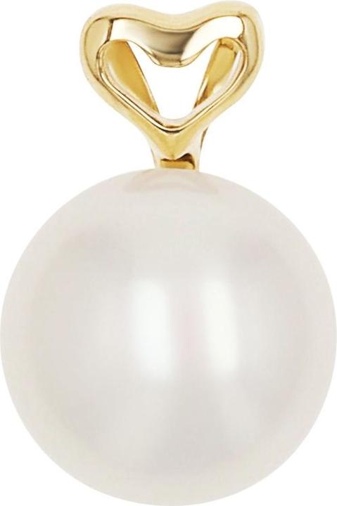 Image du produit Amor Pendentif pour femme, or 375, perle de culture d'eau douce | coeur (Or 375, 9 ct)