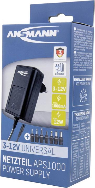 Produktbild Ansmann APS 1000 NEU max. 12 W