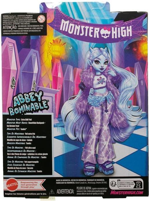 Image du produit Monster High Abbey Bominable Yeti avec mammouth de compagnie et accessoires