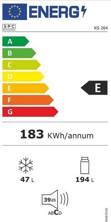 Energie-Label SPC KS264 RC (241 l)