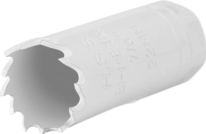 Produktbild MSW HSS Bi-Metall Lochsäge Lochbohrer Lochfräser 22 mm Bohrkrone Metall Holz (22 Millimeter)