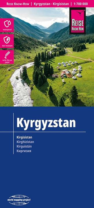 Image du produit Carte Kirghizistan / Kyrgyzstan (1:700.000)