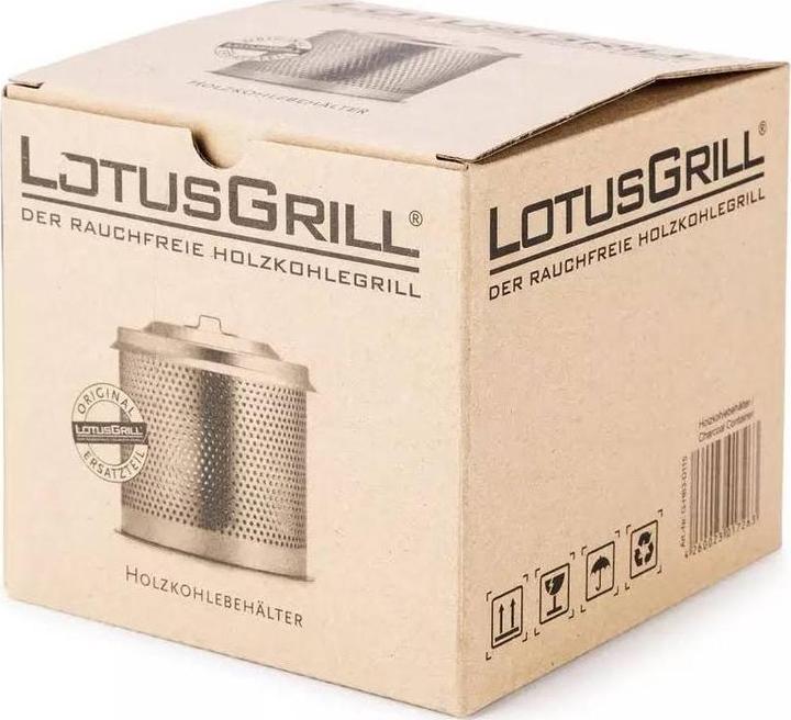 Actual product image LotusGrill Coal container