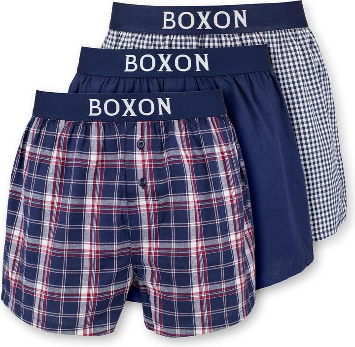 Produktbild Boxon 3er Pack Web Boxershorts (L, 3er Pack)