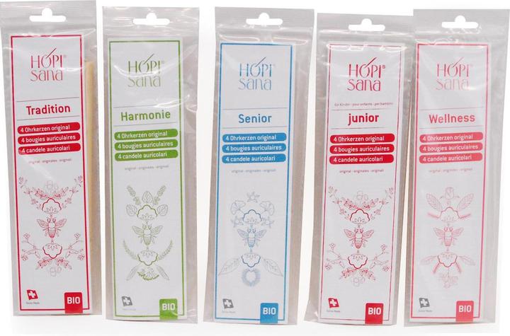 Actual product image Hopisana Ear candles red inflammation