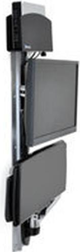 Produktbild Ergotron LX Wall Mount System with Small CPU Holder - Befestigungskit (CPU-Halter, Mausha (Wand, 32.01")