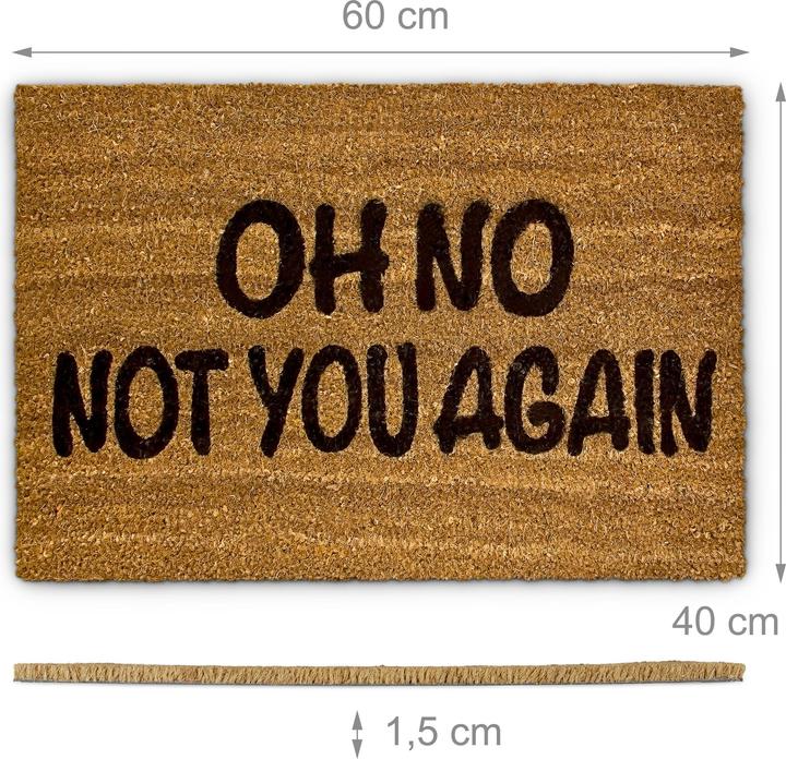Image du produit Relaxdays Paillasson noix de coco (40 x 60 x 1.5 cm)