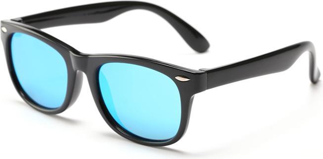 Produktbild Techsuit - Sunglasses Polarised (D802) - for Kids, UV Protection - Bright Black / Ice Blue
