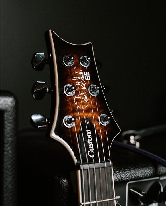 Actual product image PRS SE Custom 24 Quilt (Electric guitar, Mahogany, Ebony, Maple)